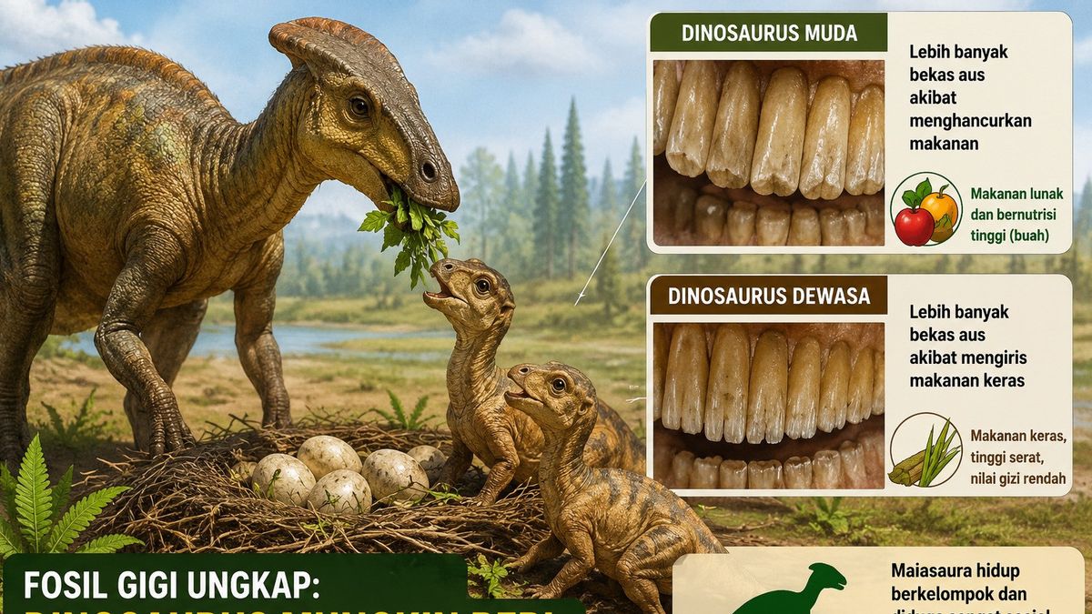 Fosil Gigi Ungkap Dinosaurus Mungkin Beri Anak Makanan Khusus