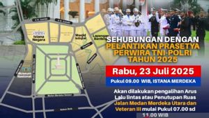 2.000 Calon Perwira Dilantik di Istana Merdeka Hari Ini, Lalu Lintas di Jalan Merdeka Utara dan Jalan Veteran III Dialihkan