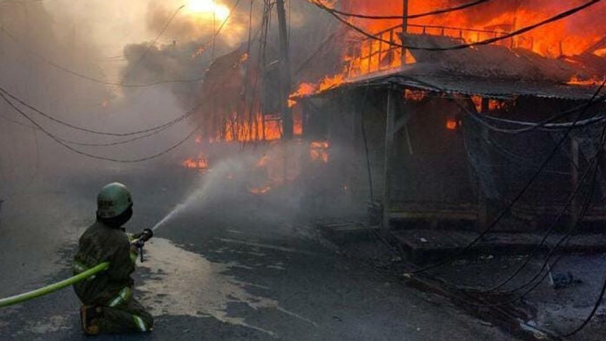 174 Lapak In Tanah Abang Ludes Goat Market Burned, Losses Reach Rp1 Billion