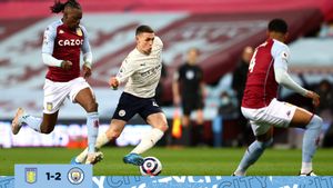 Aston Villa Vs Man City: Laga 10 Lawan 10 yang Berakhir dengan Kemenangan <i>The Citizens</i> 2-1