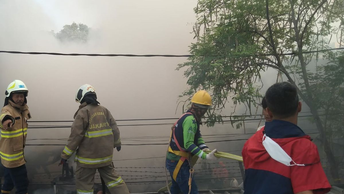 Fire At The Menteng Police Dormitory As A Result Of The Burning Mattress
