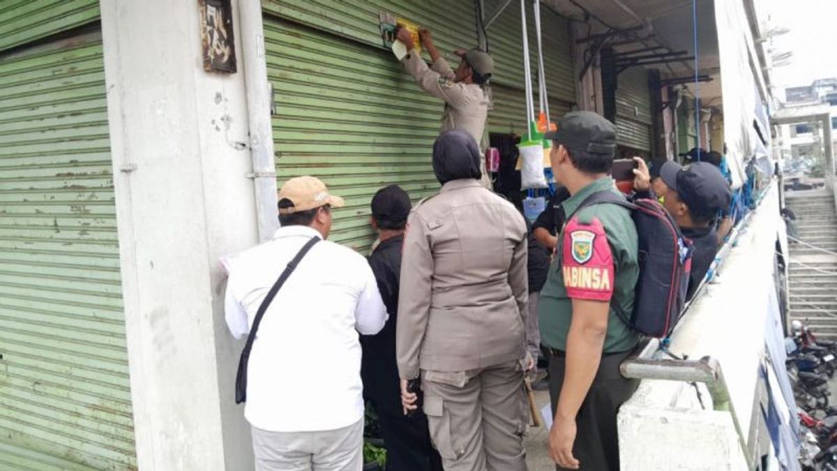 拖欠1-7年的租金,Rejang Lebong的81个摊位被区政府密封
