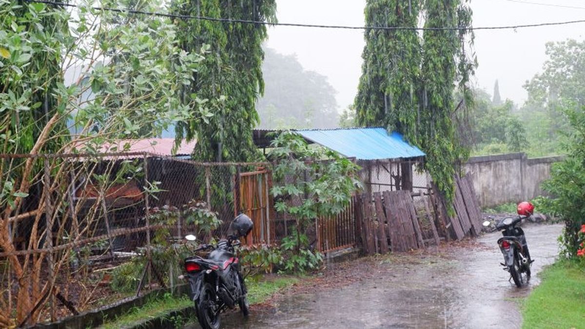 大雨に竜巻が発生する可能性、BMKGはNTT住民に警戒するよう促す