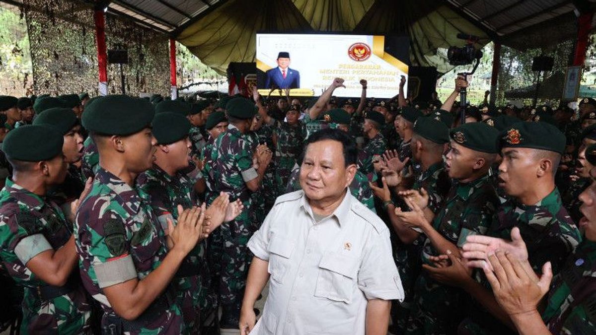 Defense Minister Prabowo Directs Soldiers To Strengthen Physically And Logistics