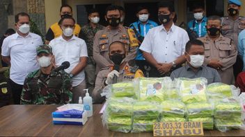 La Police Révèle La Circulation De 28 Kg De Méthamdétamine à Tanjungbalai Sumut