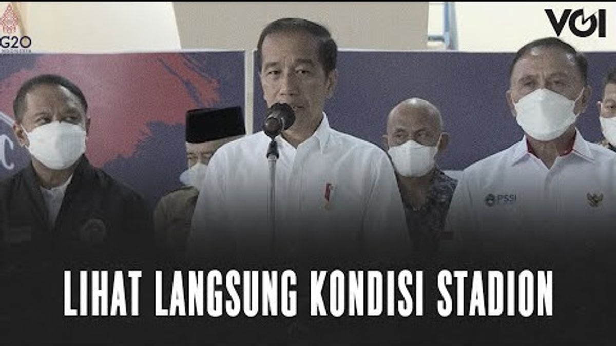 VIDEO: Visit Kanjuruhan Stadium, Jokowi: The Problem Is in the Locked Doors and Stairs