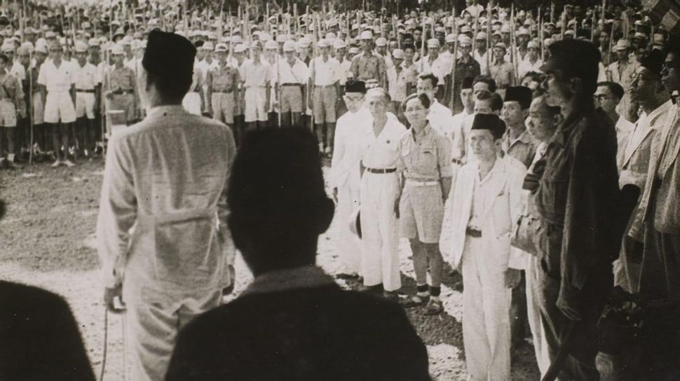 インドネシア 独立戦争時1947年 25Rupiah 未使用 MP165864（日蘭