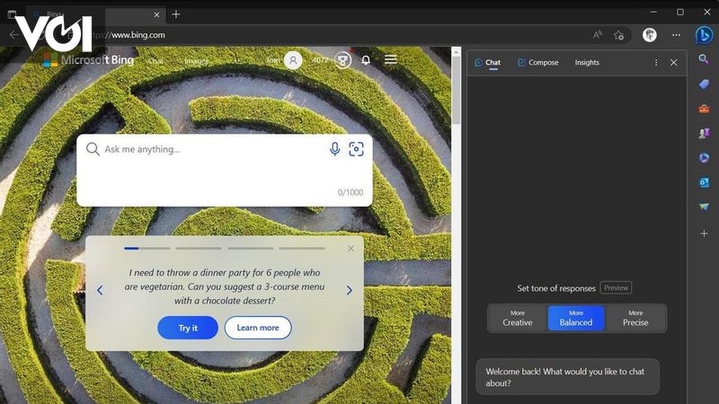 Bing Chat Kini Hadir Di Sidebar Microsoft Egde