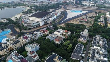 H-6 Formula E Jakarta: 2 Percent Of Race Preparation Left, The Roof Of The Audience Stands Has Fallen