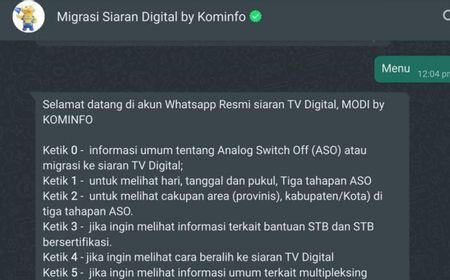 Masih Bingung Beralih dari TV Analog ke Digital? Kontak Chatbot WhatsApp Ini Ya!