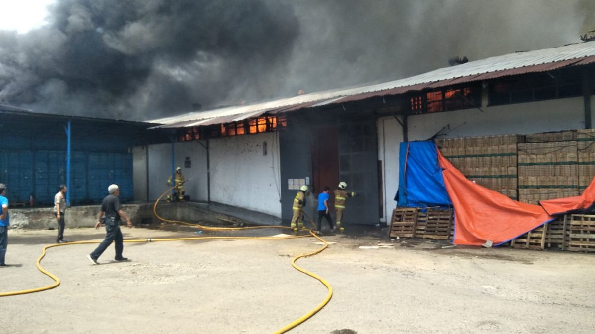 Gudang Indo Grosir Cipinang Terbakar, Petugas Masih Bejibaku Padamkan Api