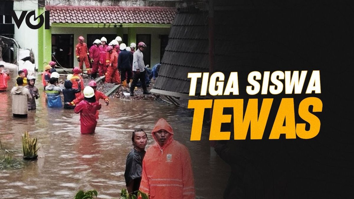 VIDEO: Flood Impact, MTsN 19 South Jakarta School Wall Roboh