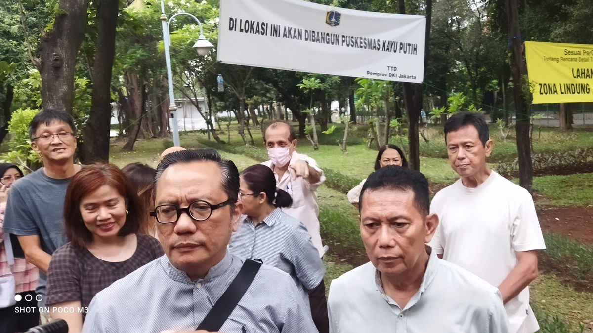 DKI省政府让市民Kayu Putih Jengkel,想建造Puskesmas,但在RTH的土地上