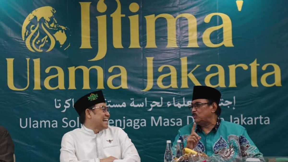 في منتدى DKI Ijtima Ulama ، قال Cak Imin إنه سيناقش انضباط ملصقات الأطعمة والمشروبات الحلال