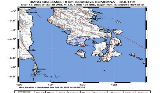 BMKG: 7 Kilometer Shallow Earthquake Shakes Bombana in Southeast Sulawesi