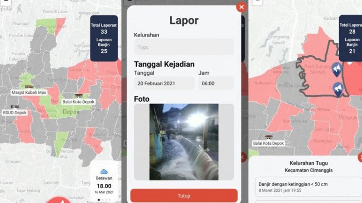UI Students Make Disaster Application 'Report Depok Flood'