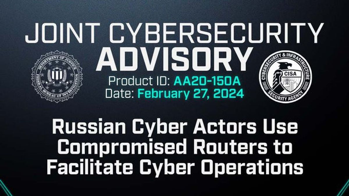 FBIは、ルーターを通じてロシアのハッカーの脅威を警告する「妥協」