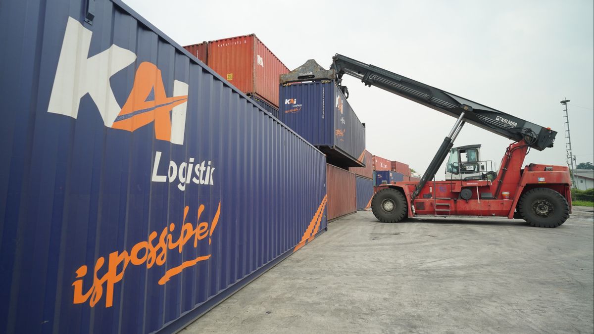 Catat Rekor, KAI Logistik Angkut 959.139 Ton Barang dengan Kontainer