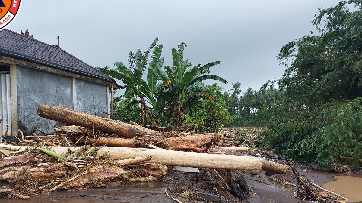Floods In Jembrana Bali, 156 Housing Embedded And 177 Families Sustaining