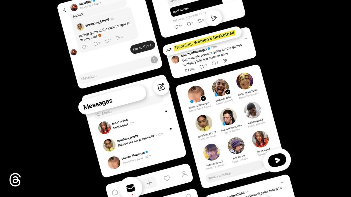 公式にはInstagramから分離され、スレッドはDM経由でメッセージを交換できるようになりました