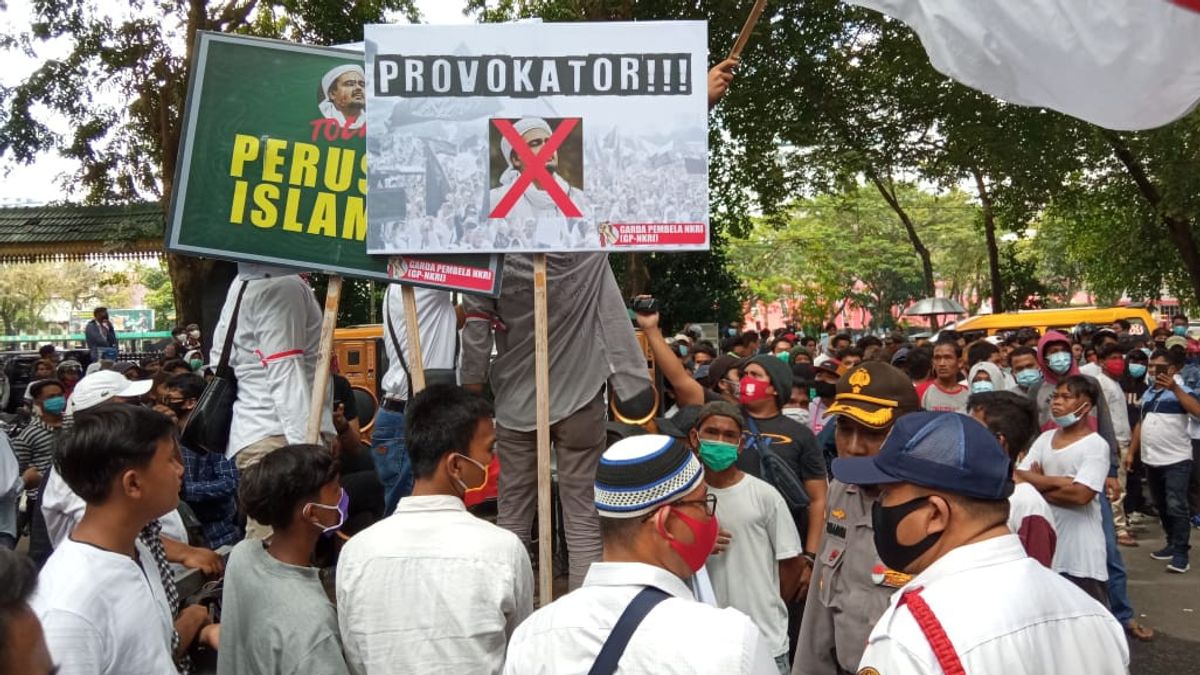 Aksi Tolak Rizieq Shihab Digelar di Medan, Orasinya Menolak Kelompok Pemecah Belah Bangsa