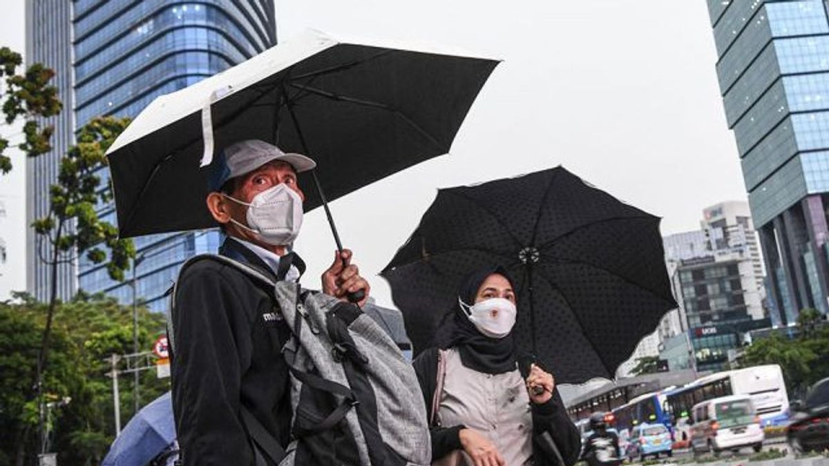 天気9月10日、火曜日の午後ジャカルタは再び雨が降ると予測されています