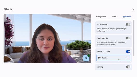 Filter Penghalus Wajah Kini Tersedia di Situs Web Google Meet