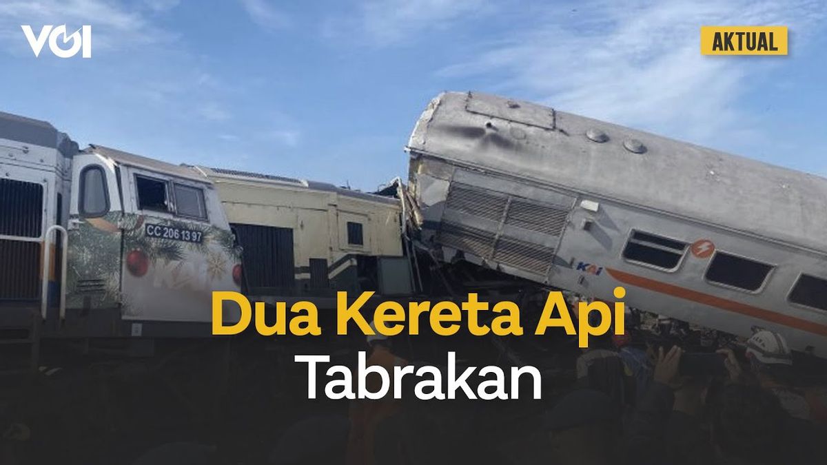 VIDEO: Sightings Of Two Collision Trains In Cicalengka Bandung