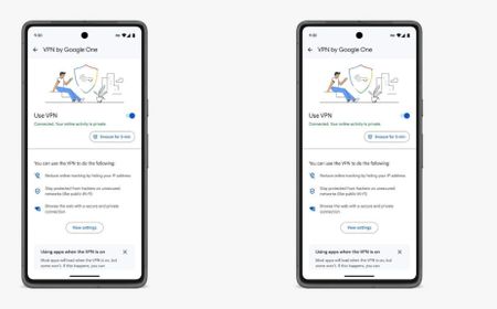 Google Perluas Akses VPN Gratis ke Semua Pelanggan Google One