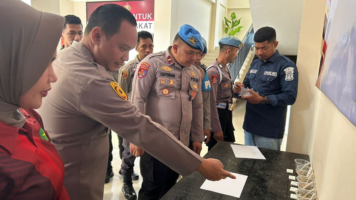 Tes Urine Mendadak, Wakapolres Pastikan Personel Polres Tana Tidung Bebas Narkoba