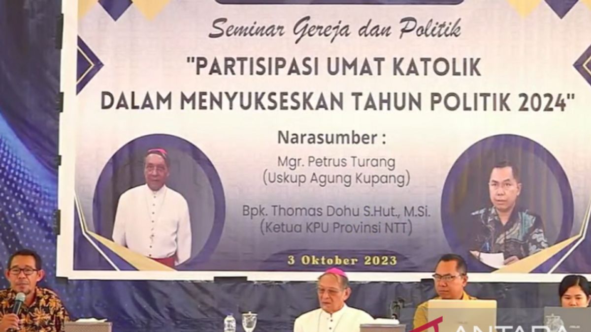 Uskup Agung Kupang Ajak Umat Katolik Tolak Politik Uang di Pemilu 2024 