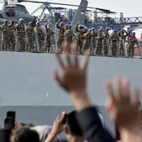 KRI SIM-367 Bawa 120 Prajurit UNIFIL TNI AL Berangkat ke Lebanon, KSAL Ingatkan Eskalasi Masih Terjadi