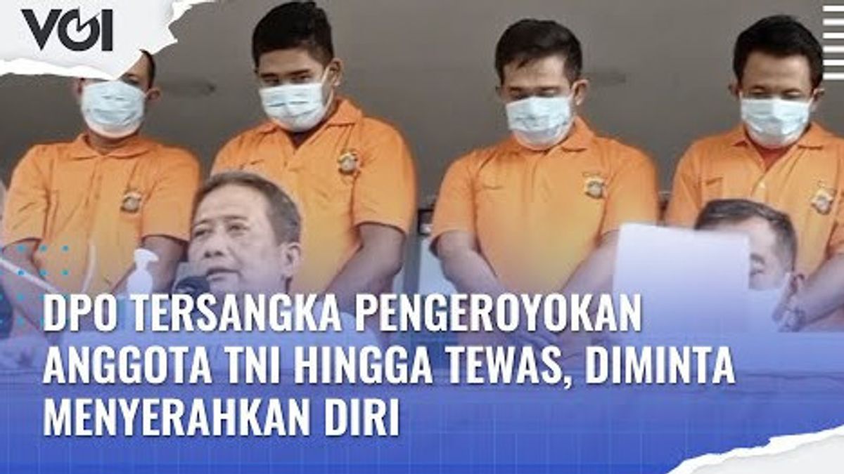 فيديو: DPO المشتبه به عصابة عضو TNI حتى الموت، وطلب أن تسليم نفسه في