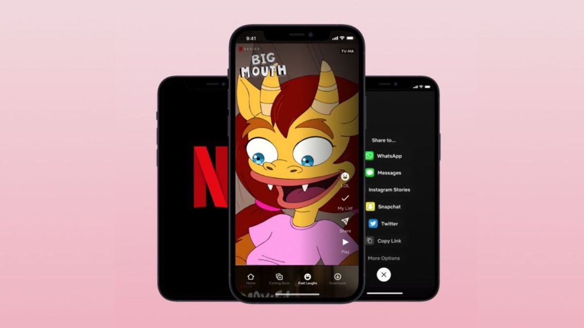 Netflix Launces Fast Laugh Feature, Which Can Make Funny Video Clips Like TikTok