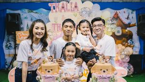 Sarwendah和Ruben Onsu Perdana在家庭混乱问题后一起出现在儿童生日之际