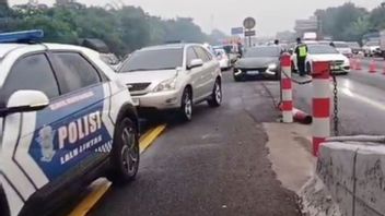 Arus Balik Padat, Contraflow Diberlakukan di Tol Jakarta-Cikampek Arah Jakarta
