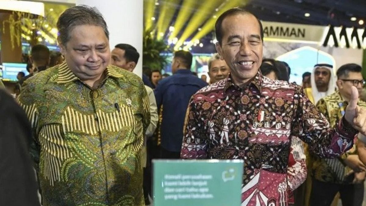 Jokowi Admits Airlangga's Great Contribution To Big Golkar