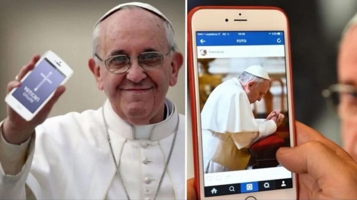 Le pape François a utilisé des téléphones portables lors d'une audience publique, mais les conseillers n'ont pas utilisé les téléphones portables à la table du dîner