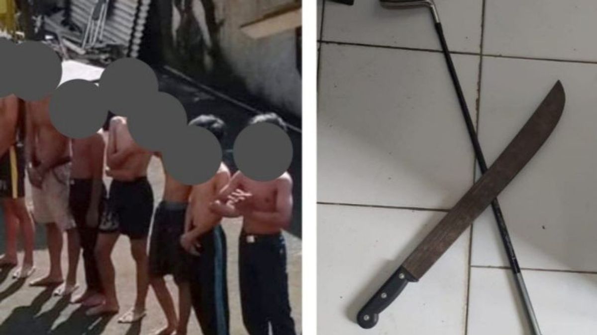 8 Teenagers Want To Brawl Arrested By Cibinong, Golok And Golf Stik Arrested