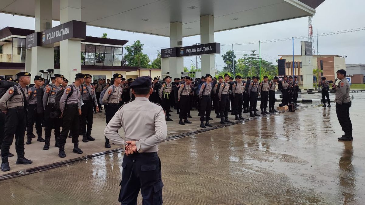 Hundreds Of Kaltara Police Personnel Secure PSU In Tarakan