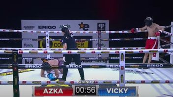 阿兹卡·科布齐尔的对手，沃加内特无法集中注意力，因为维姬·普拉塞蒂奥的背部充满了擦伤