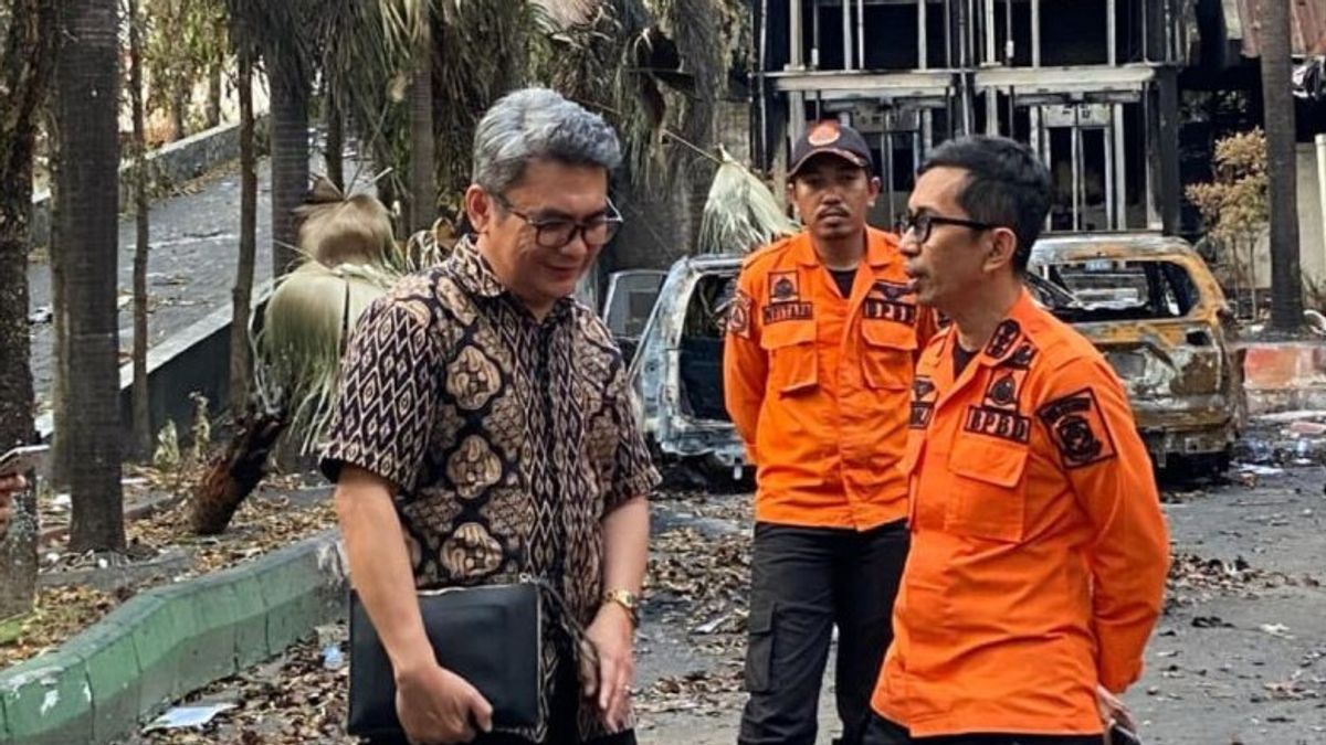 Komnas HAM Cek Kondisi Gedung DPRD Makassar yang Dibakar Massa