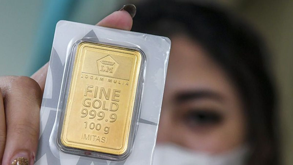 Antam的黄金价格再次突破纪录,Segram的售价为1,186,000印尼盾