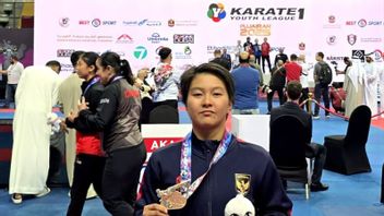 Zaskia Putri, Karateka dibangun par PPLP Gorontalo Juarai WKF Youth League aux Émirats arabes unis