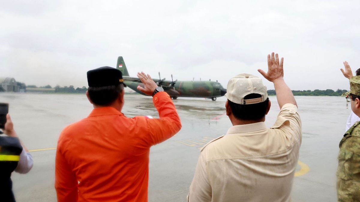 Menhan Prabowo Perbantukan Pesawat Hercules C-130 untuk Penanggulangan Bencana di Turki