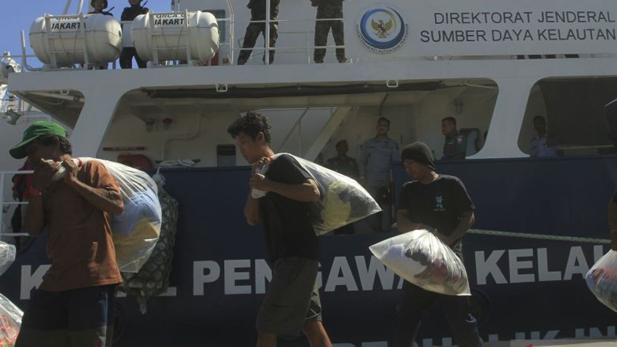 KKPはオーストラリアに逮捕されたインドネシアに仕える36人の帰国を受け入れた