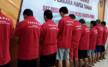 Komplotan Mafia Tanah Diringkus Polres Jakpus, 9 orang Jadi Tersangka Termasuk Mantan Kades, Mantan Camat dan Staf BPN