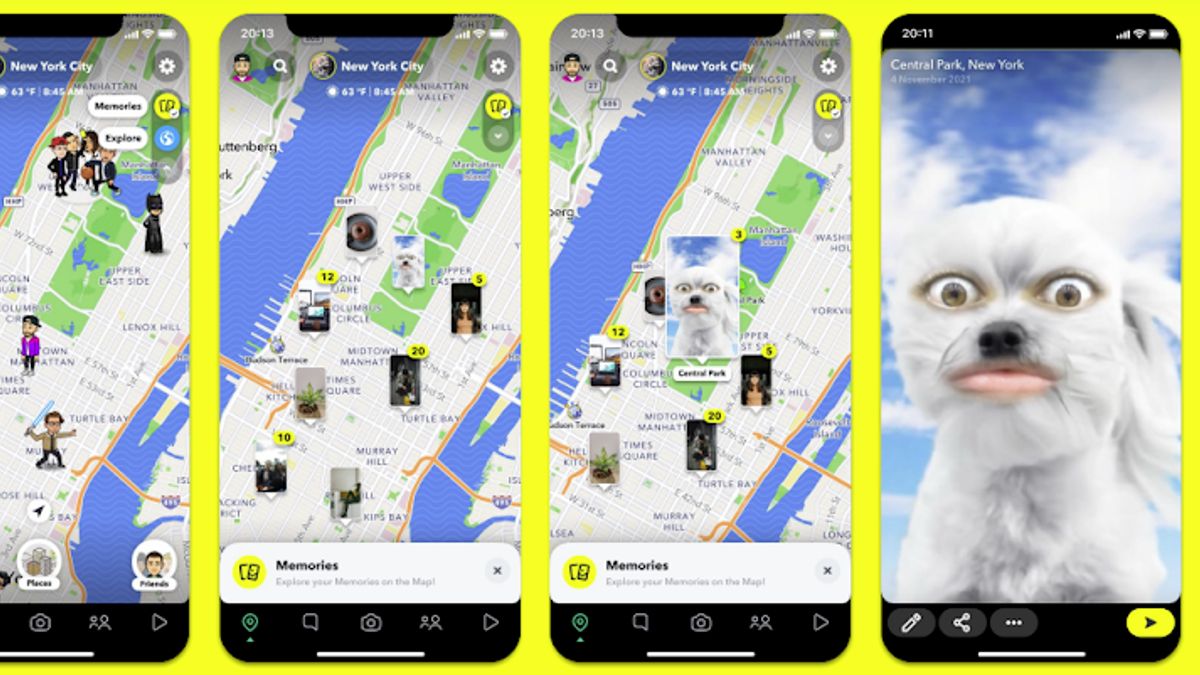Snapchat Hadirkan Kemampuan Baru di Snap Map, Bikin Pengguna Nostalgia