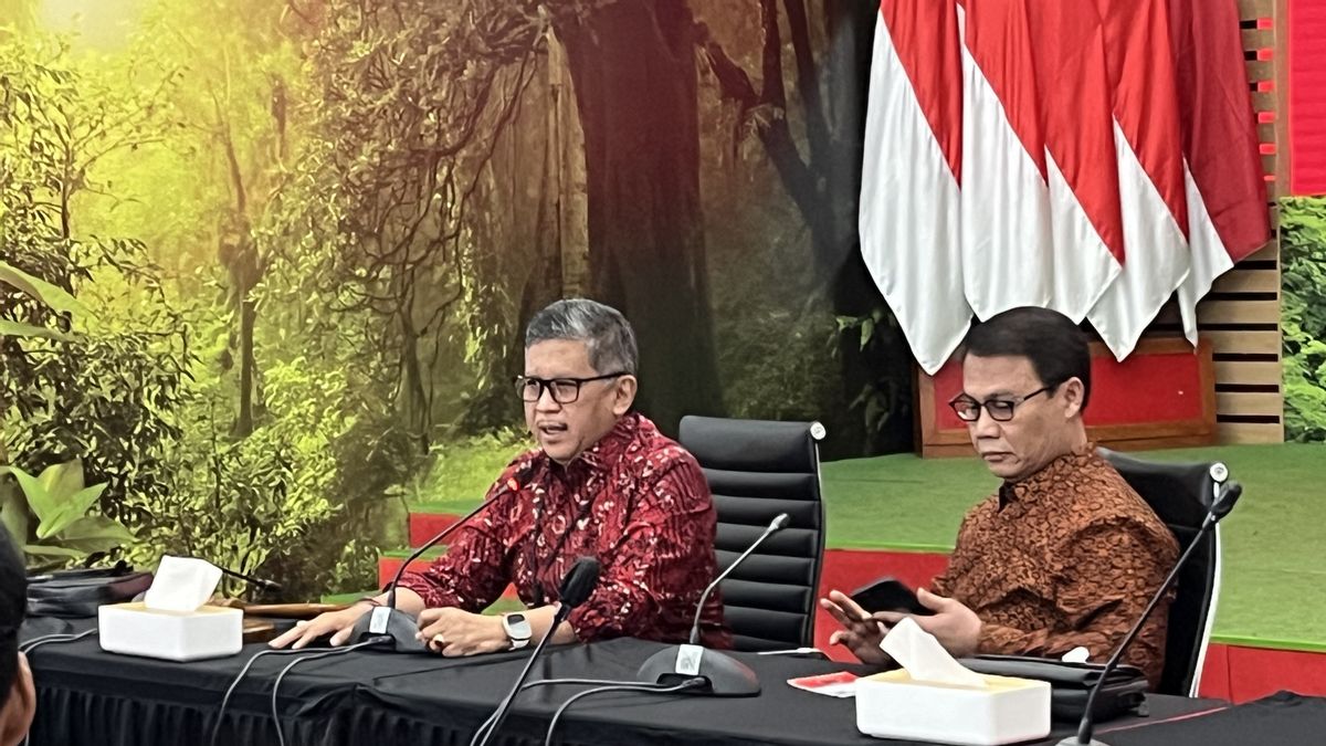 Hasto Singgung Jokowi在被称为不具体的辩论后发布了Prabowo土地数据