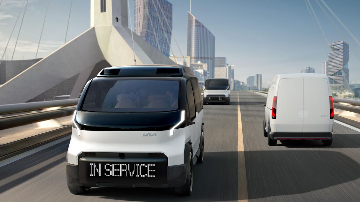Kia在CES 2024上带来了五个新的商用电动汽车概念车,最引人注目的PV5。